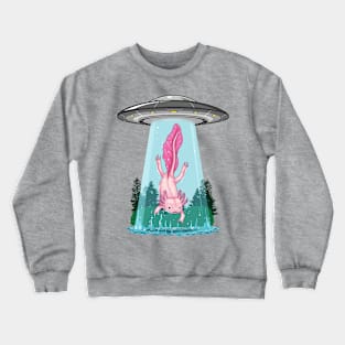 Axolotl Abduction Adventure Crewneck Sweatshirt